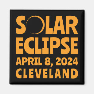 Solförmörkelse 2024 Cleveland Ohio Magnet