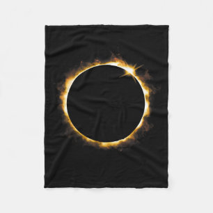 Solförmörkelse 21 augusti 2017 Design Fleecefilt