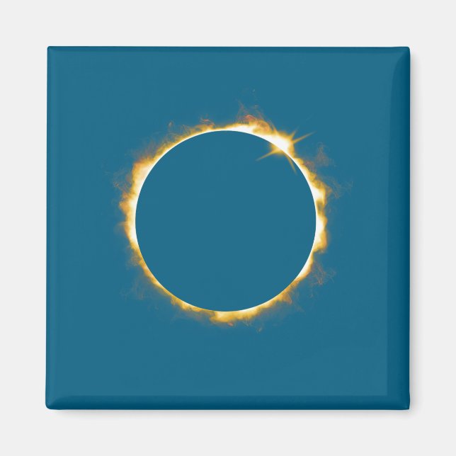 Solförmörkelse 21 augusti 2017 Design Magnet (Framsidan)