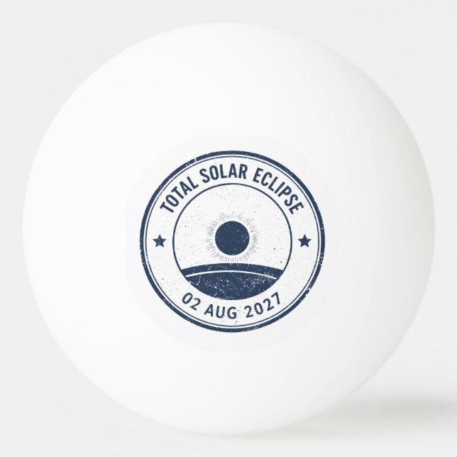 Solförmörkelse 2 augusti 2027 pingisboll (Framsidan)