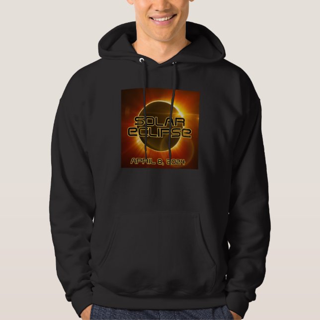 Solförmörkelse 8 april 2024 hoodie (Framsida)