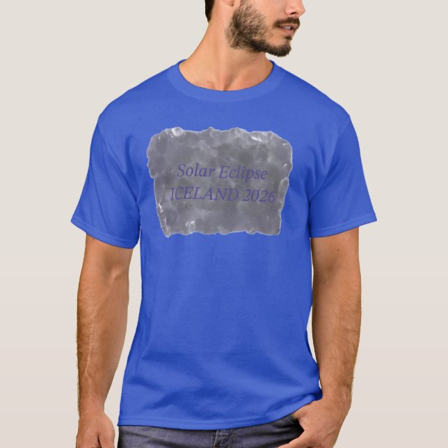 Solförmörkelse Island 2026 T-shirt (Framsida)