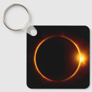Solförmörkelse Mörk Sol & Måne Nyckelring