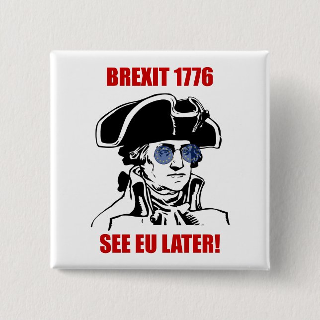 Solglasögon 1776 för George Washington Brexit Knapp (Framsida)