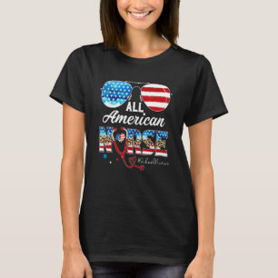 Solglasögon alla amerikanska skolsjuksköterskor 4: t shirt