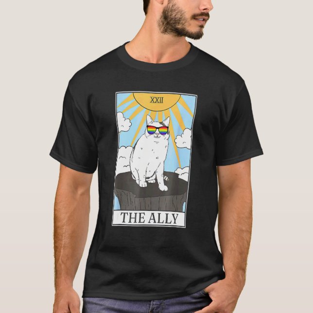 Solglasögon Ally Cat Tarotkort T Shirt (Framsida)