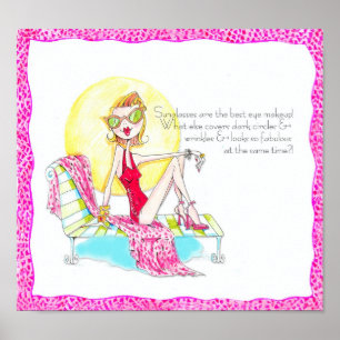 Solglasögon är Fabulous Vanity print Poster