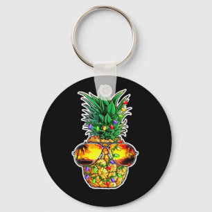 Solglasögon av ananas Julgran Ljus Julafton Nyckelring