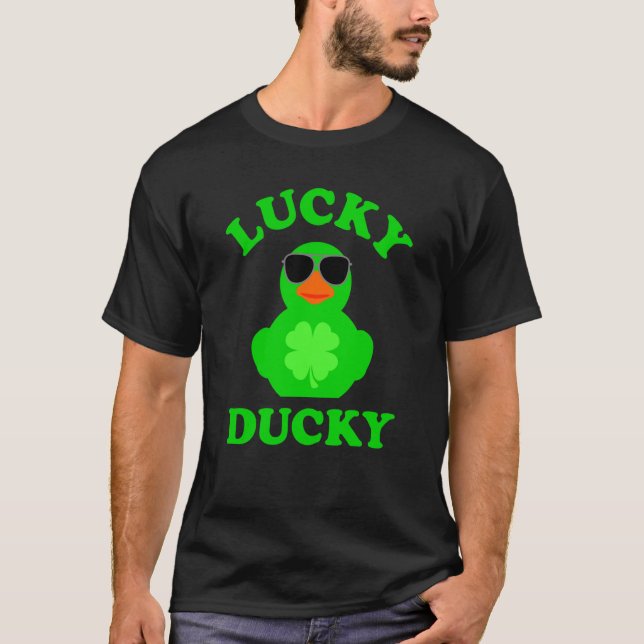 Solglasögon av gummi Anka 4 Löv C Lucky Ducky 1 T Shirt (Framsida)