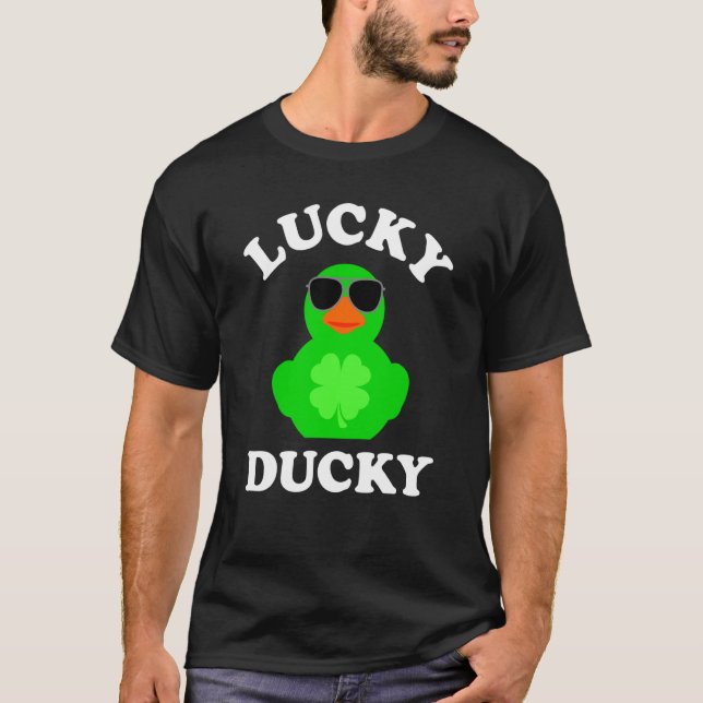 Solglasögon av gummi Anka 4 Löv C Lucky Ducky 3 T Shirt (Framsida)