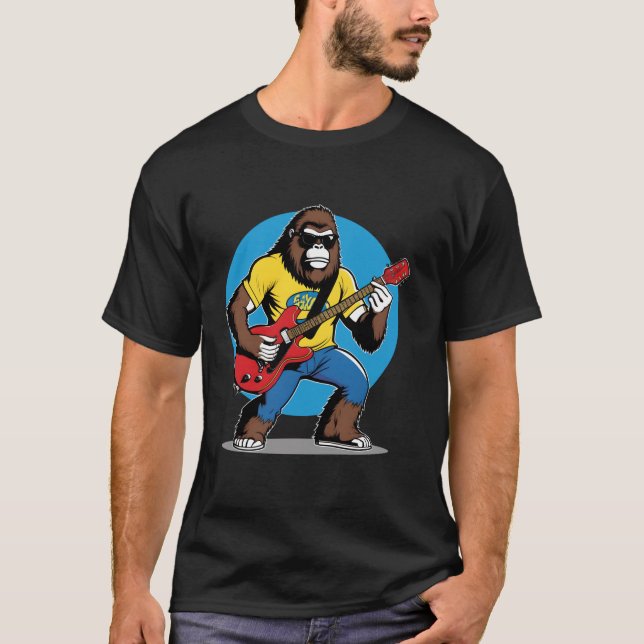 Solglasögon av sasquatch Kärlek Sten på Bigfoot UF T Shirt (Framsida)