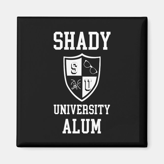 Solglasögon av typen Shady Universiteten Alum grad Magnet (Framsidan)