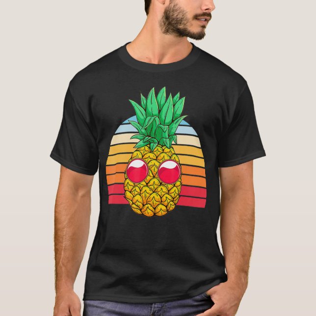 Solglasögon Coola Ananas Exotic Fruit Retro Tropi T Shirt (Framsida)