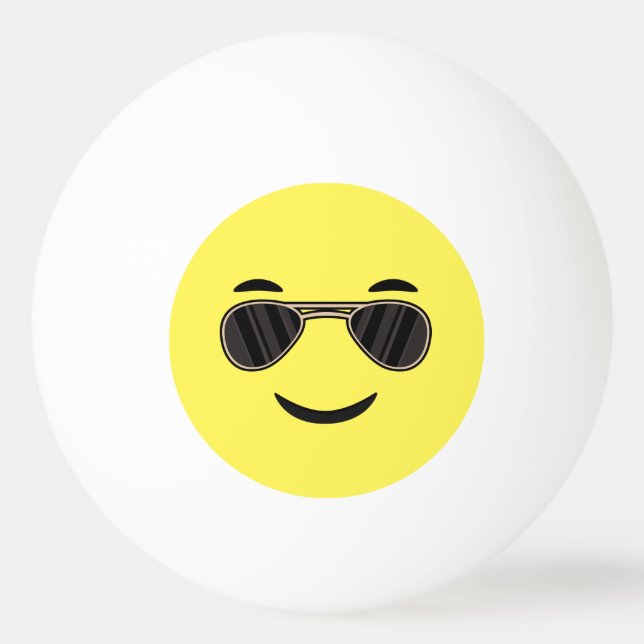 Solglasögon Emoji Pingisboll (Framsidan)