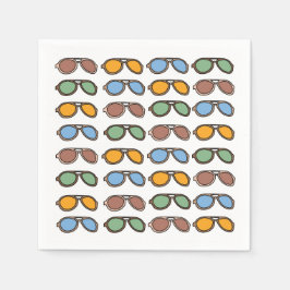 Solglasögon, färgade sommarsolglasögon Bassäng Par Pappersservett