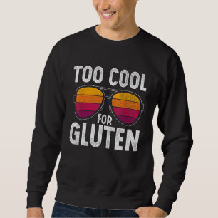 Solglasögon för Coola för glatt glut av glutenceli Lång Ärmad Tröja