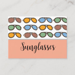 Solglasögon för färgning av sommarsolglasögon visitkort