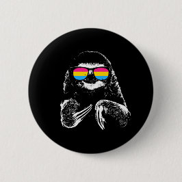 Solglasögon för flagga för prideSloth Pansexual Knapp