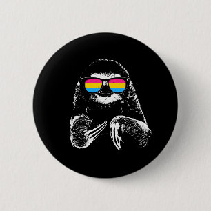 Solglasögon för flagga för prideSloth Pansexual Knapp