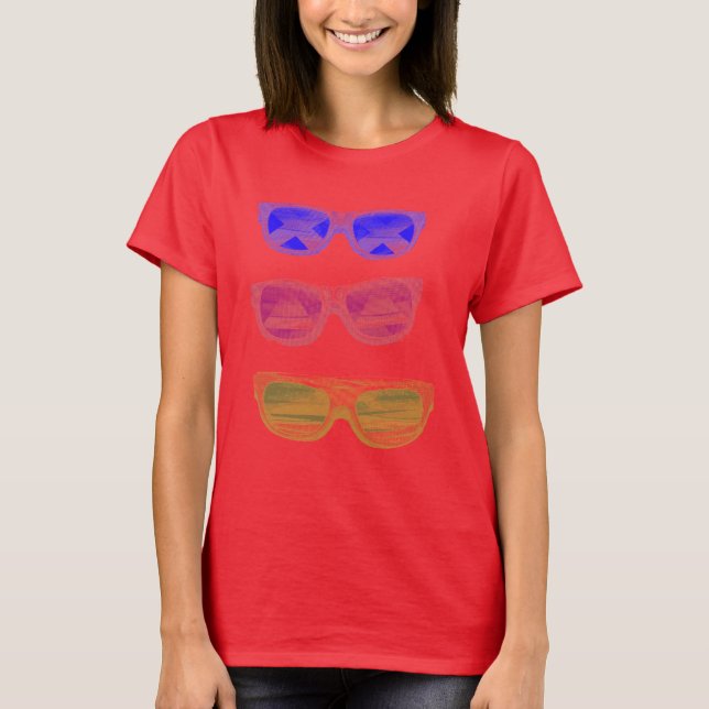Solglasögon för flickor t-shirt (Framsida)