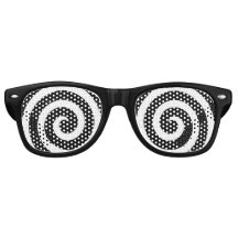 Solglasögon från spiral Ögon, Roligt för hypnotist