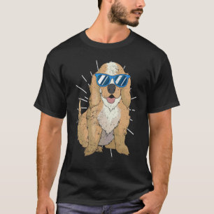 Solglasögon Hund Söt Djur Husdjur Cocker Spaniel T Shirt