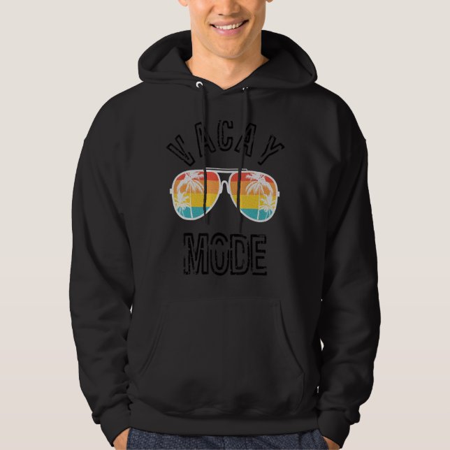 Solglasögon i vacay Mode Handflatan Träd 2 Hoodie (Framsida)