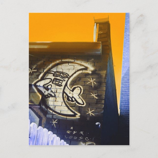 Solglasögon nattetid i måne vykort (Framsida)