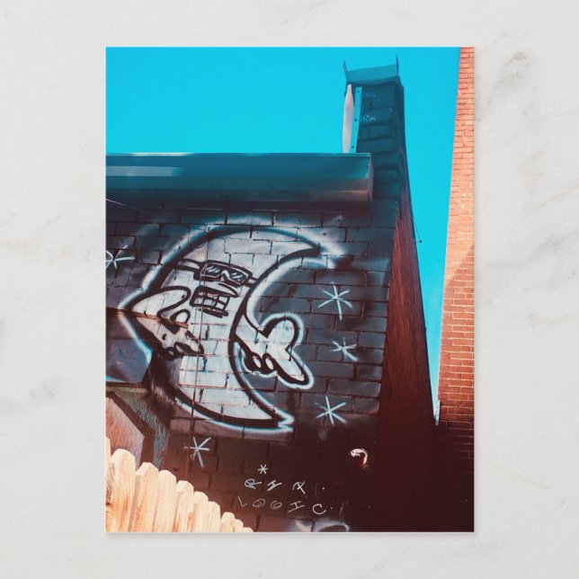 Solglasögon nattetid i måne vykort (Framsida)