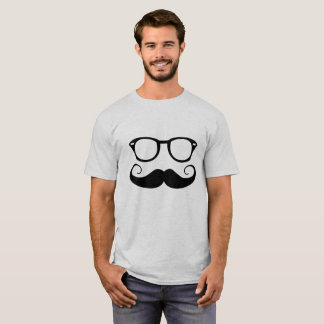 Solglasögon och mustasch t shirt