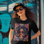 Solglasögon och solfångare t shirt<br><div class="desc">Förstärka ditt unika stil och fira mångfalden med den här fantastisk-designen. Den är gjord för starka kvinnor från oberoende som kärlek uttrycker sig. Utformningen visar en självsäker kvinna i färg och coola mönster, gungande solglasögon för snyggt och örhängen från påstående. Vibranta blommor och abstrakt är kreativitet och tillsammans. Ge ditt...</div>