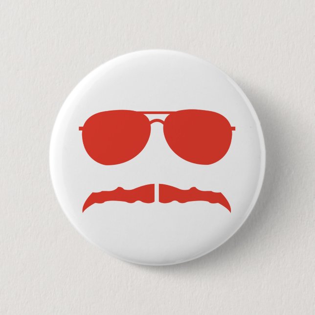 solglasögon och 'stache knapp (Framsida)