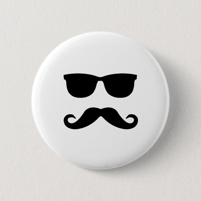 solglasögon och 'stache knapp (Framsida)