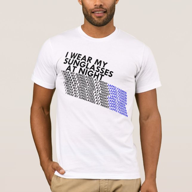 solglasögon på natten tee shirt (Framsida)