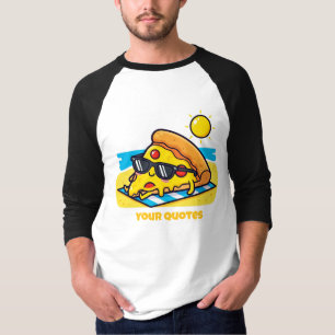 Solglasögon Pizza Avslappnad på stranden T Shirt