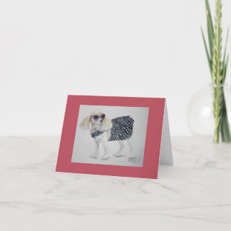 Solglasögon, Pudel-anteckningskort Anteckningskort