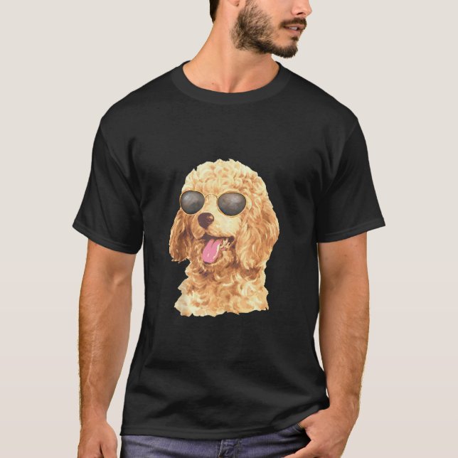 Solglasögon Pudel T Shirt (Framsida)