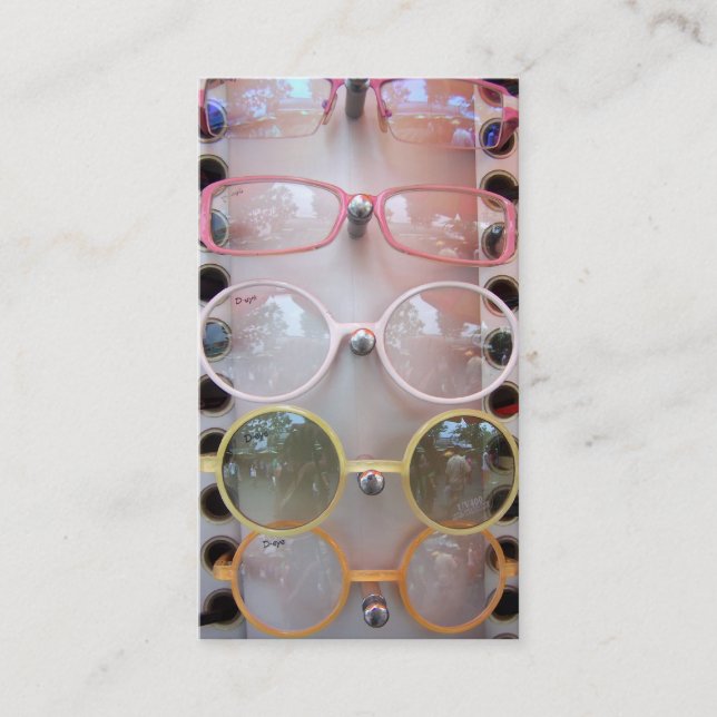 solglasögon visitkort (Framsida)