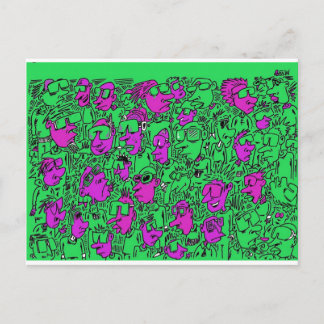 Solglasögon. Vykort