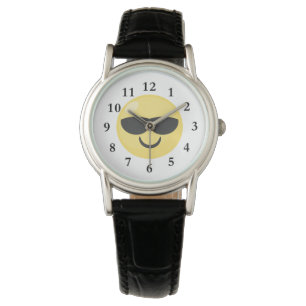 Solglasögonen kyler den Emoji klockan Armbandsur