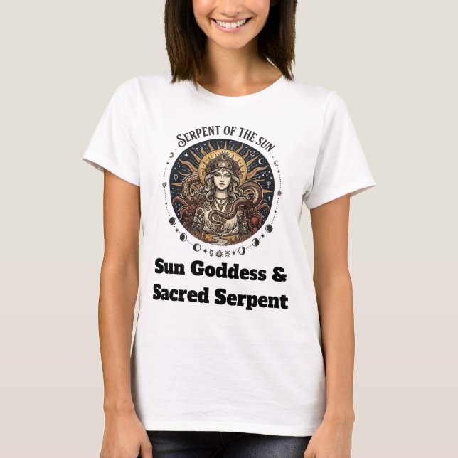 Solgudinna & Helig Orm T Shirt (Framsida)