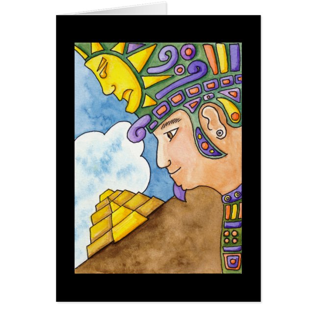 Solgudkort Hälsningskort (Framsidan)