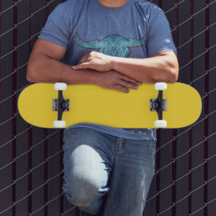 Solgul enfärgad Klassisk Elegant Mini Skateboard Bräda 18,5 Cm