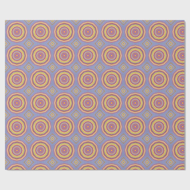 Solhalo Geometriskt Presentpapper (Platt)