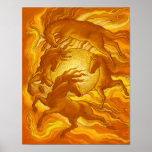 Solhästar Poster