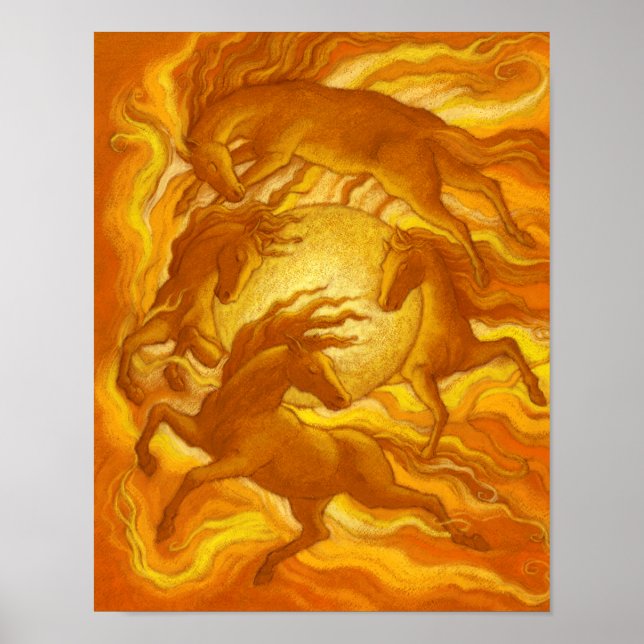 Solhästar Poster (Framsidan)