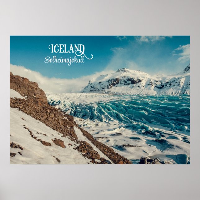 Solheimajokull, Island Poster (Framsidan)