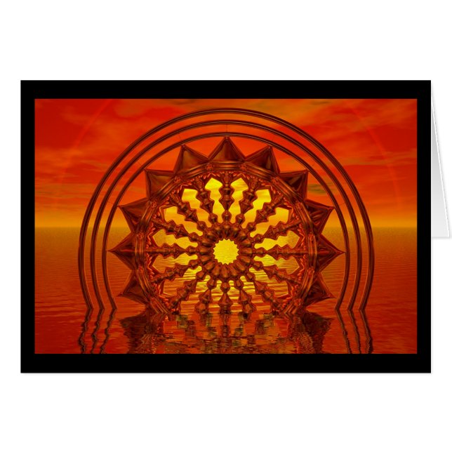 Solhjul Hälsningskort (Framsidan Horizontal)