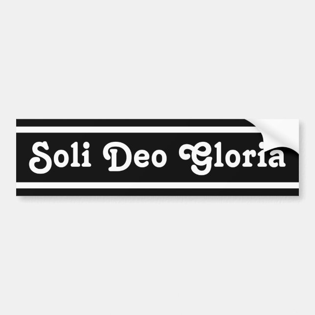 Soli Deo Gloria Bildekal (Framsidan)