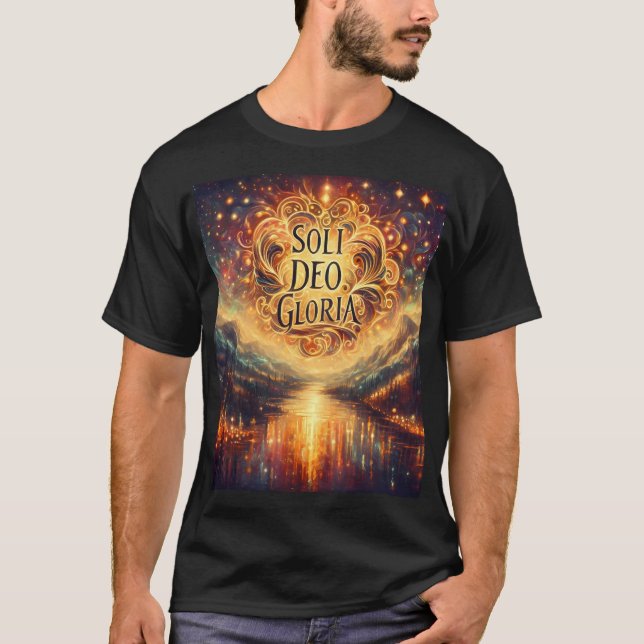 Soli Deo Gloria, Gloria Be Gud Ensam, Scenery T Shirt (Framsida)